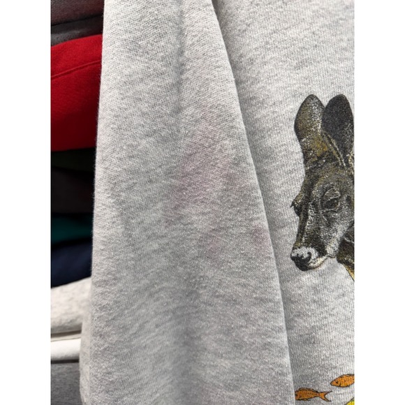 Men's size L vintage 90s Jerzees Australia nature sweatshirt Koala crewneck - Picture 5 of 8